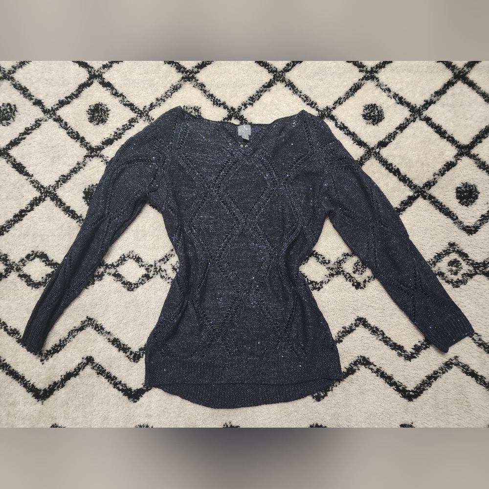Womens sparkly soho knit sweater